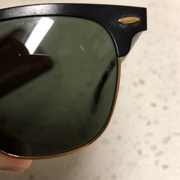 Ray Ban Club Master Polarized Black Sunglasses - Picture 6 of 7